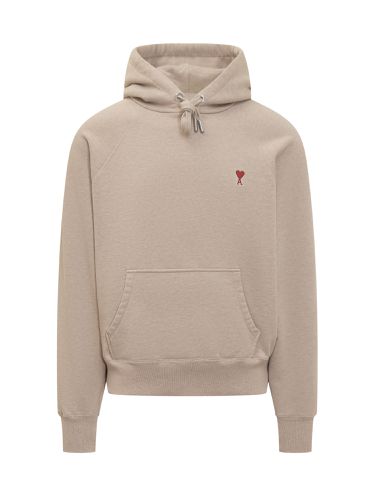 Hoodie With Logo - Ami Alexandre Mattiussi - Modalova