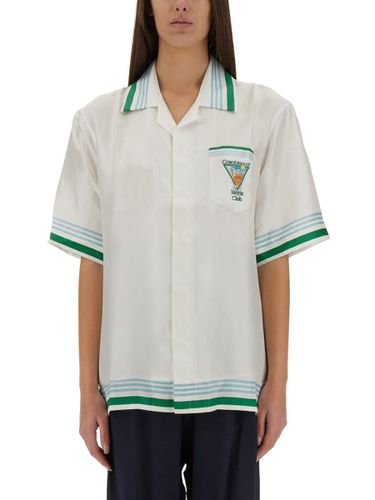 Casablanca Cuban Collar Shirt - Casablanca - Modalova