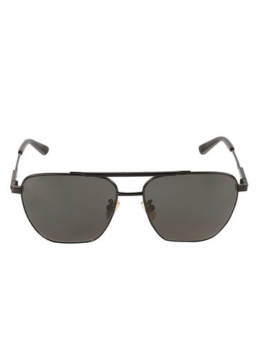 Bv1236s001 Black Black Grey - Bottega Veneta Eyewear - Modalova