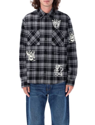 Character Check Flannel Shirt - Off-White - Modalova