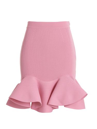 Ruffle Rib Mini Skirt - Alexander McQueen - Modalova