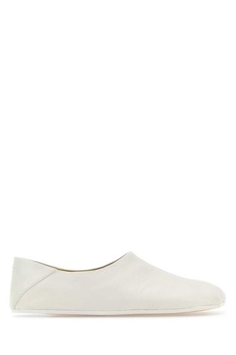 White Leather Loafers - MM6 Maison Margiela - Modalova