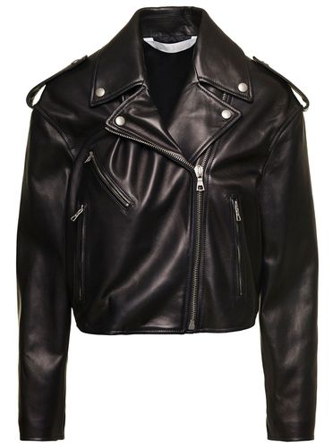 Cropped Leather Perfecto - Palm Angels - Modalova