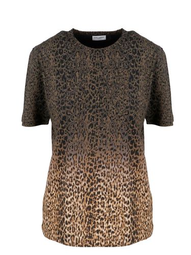 Gradient Animal Print T-shirt - Saint Laurent - Modalova