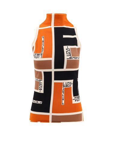 Fitted Top With Ff Puzzle Motif - Fendi - Modalova