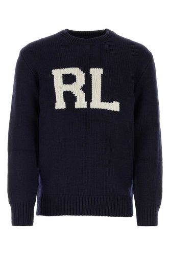 Midnight Blue Wool Sweater - Polo Ralph Lauren - Modalova