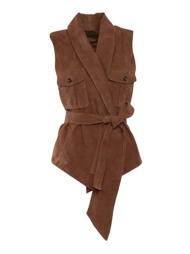 Alberta Ferretti Suede Vest - Alberta Ferretti - Modalova