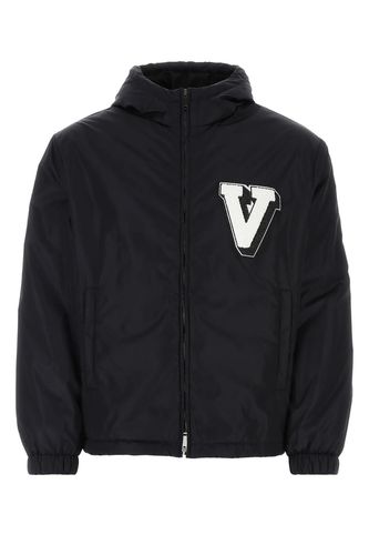 Midnight Blue Nylon Jacket - Valentino Garavani - Modalova