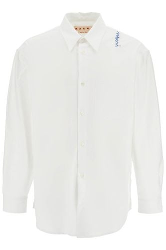 Oxford Shirt With Pocket Detail - Marni - Modalova