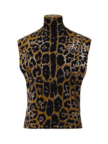 Alaia Animal Print High Neck Top - Alaia - Modalova