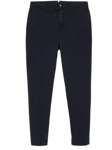 Midnight Cotton Blend Trousers - Incotex - Modalova