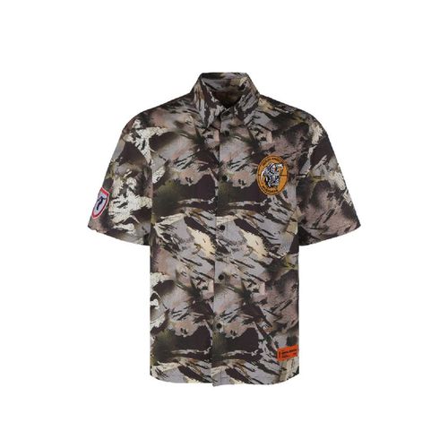 Camouflage Popline Shirt - HERON PRESTON - Modalova