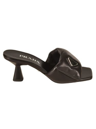 Prada Logo Plaque Embossed Sandals - Prada - Modalova