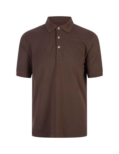 Cotton Pique Polo Shirt - Fedeli - Modalova