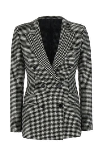 Embroidered Wool Blend Blazer - Tagliatore - Modalova