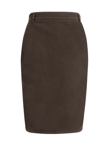 Saint Laurent Denim Pencil Skirt - Saint Laurent - Modalova
