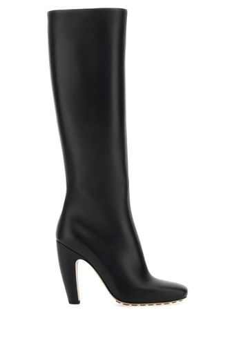 Black Leather Canalazzo Boots - Bottega Veneta - Modalova