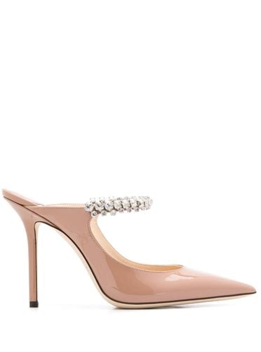 Womans Pink Patent Leather Pumps With Crystal Strap Detail - Jimmy Choo - Modalova