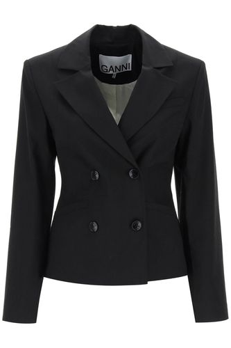 Ganni Shaped Double-breasted Jacket - Ganni - Modalova