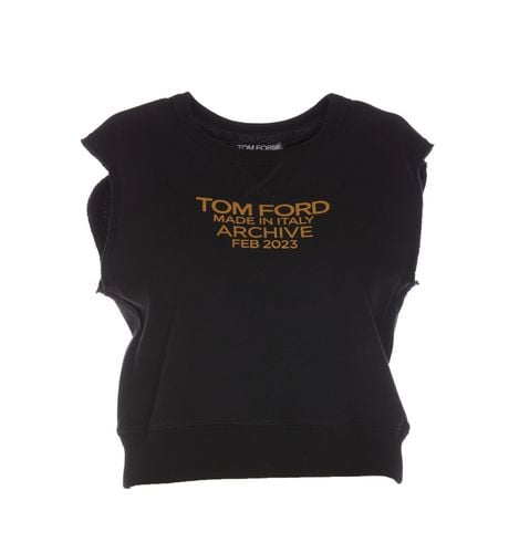 Tom Ford Logo Sleeveless Sweatshirt - Tom Ford - Modalova