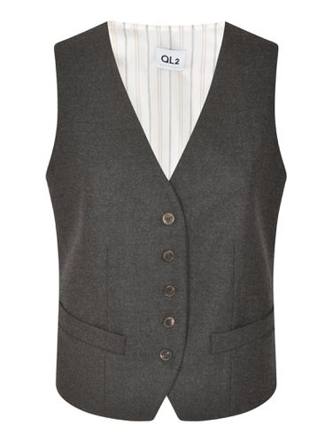 QL2 Stripe Detail Slim Fit Vest - QL2 - Modalova