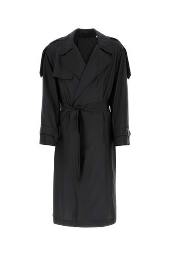 Burberry Black Silk Trench Coat - Burberry - Modalova