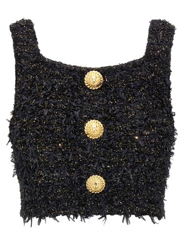 Balmain Lurex Tweed Top - Balmain - Modalova