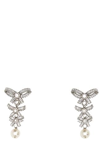 Embellished Metal Earrings - Alessandra Rich - Modalova