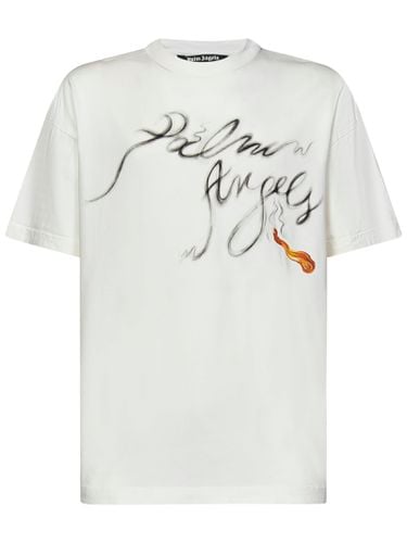 Palm Angels Foggy Pa T-shirt - Palm Angels - Modalova