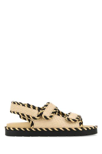 Sand Raffia Jack Sandals - Bottega Veneta - Modalova