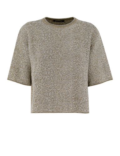 Gold7grey Tweed Effect Sweater - Fabiana Filippi - Modalova