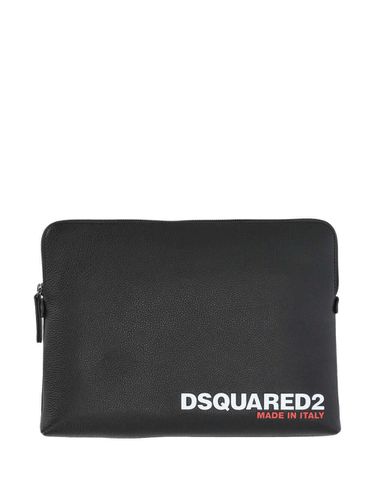 Dsquared2 Logo Printed Clutch Bag - Dsquared2 - Modalova