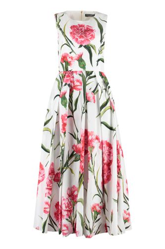 Printed Cotton Dress - Dolce & Gabbana - Modalova