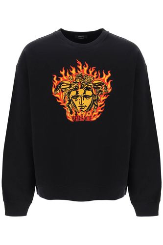 Versace Medusa Flame Sweatshirt - Versace - Modalova
