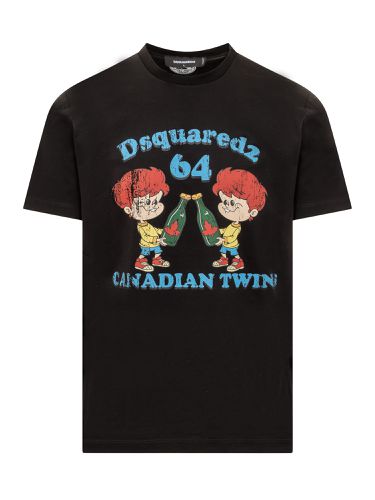Canadian Twins Print T-shirt - Dsquared2 - Modalova