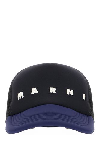 Multicolor Stretch Nylon Baseball Cap - Marni - Modalova