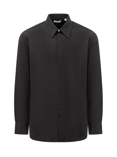 Logo Embroidered Long-sleeved Shirt - Ferragamo - Modalova