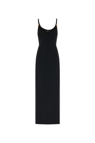 Spaghetti Strap Slit-detailed Dress - Versace - Modalova