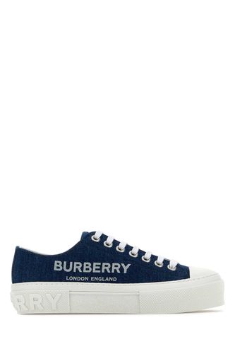 Burberry Demin Cotton Sneakers - Burberry - Modalova