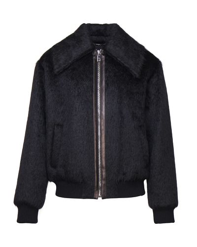 Virgin Wool And Mohair Bomber Jacket - Dolce & Gabbana - Modalova