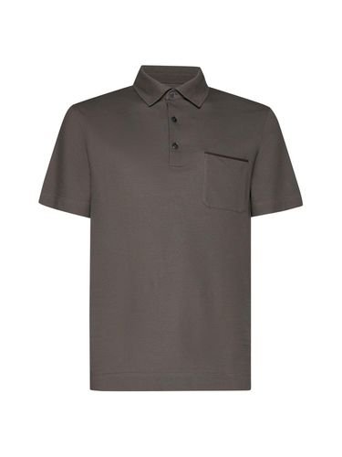 Short Sleeved Button-detailed Polo Shirt - Zegna - Modalova