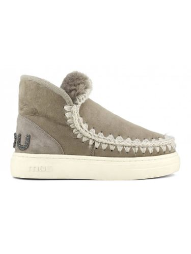 Eskimo Sneaker Bold In Grey Leather - Mou - Modalova