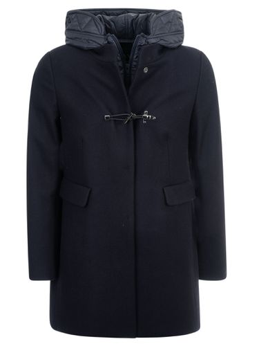 Toggle Closure Hooded Layered Coat - Fay - Modalova