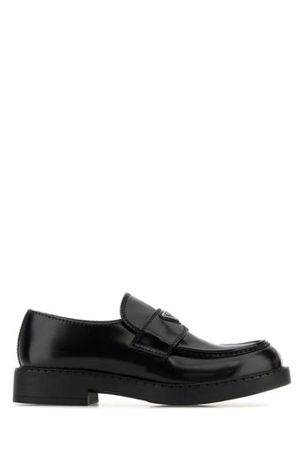 Black Leather Chocolate Loafers - Prada - Modalova