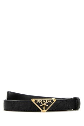 Prada Black Leather Belt - Prada - Modalova