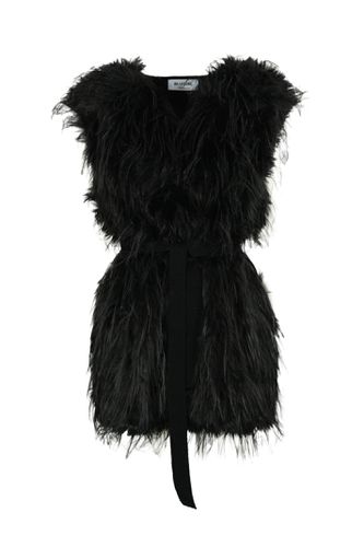 Blugirl Vest In Faux Fur And Knit - Blugirl - Modalova