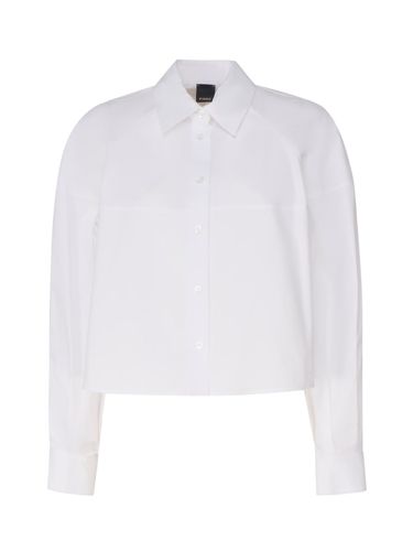 Cropped Poplin Shirt Pinko - Pinko - Modalova