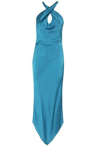 Amen Long Dress In Jacquard Satin - Amen - Modalova