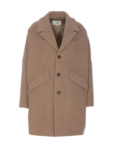 Wool Blend Coat - MM6 Maison Margiela - Modalova