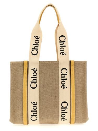 Chloé woody Medium Shopping Bag - Chloé - Modalova